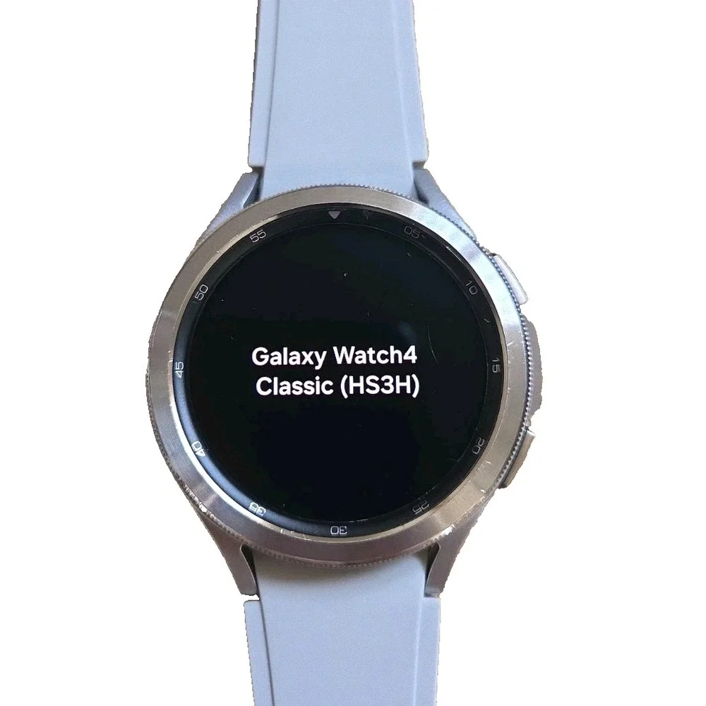 Samsung Galaxy 4 Classic Watch 46mm GPS Stainless Steel Case Gray Band Android